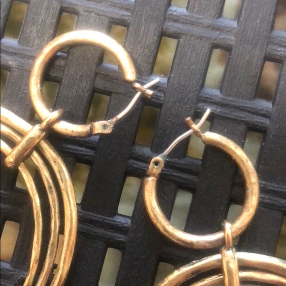 Triple Hoop Earrings - Picture 4 of 4